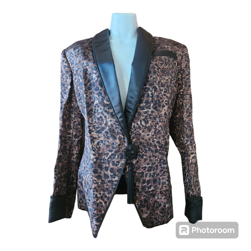 Vintage Leopard Print LW Wardy Blazer Size XS